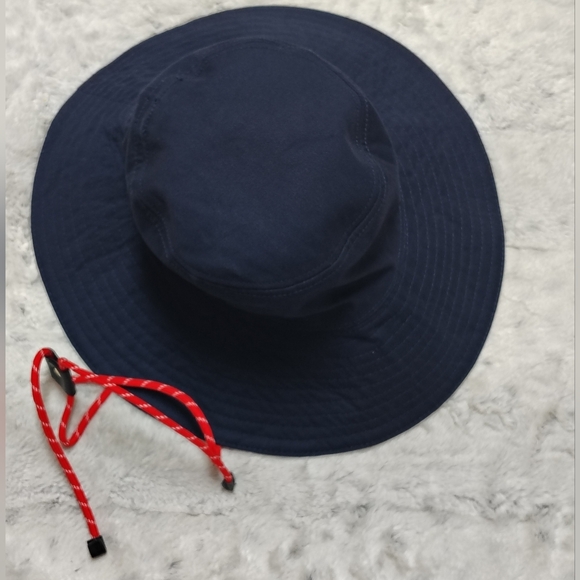 Miu Miu $795 Denim Bucket Hat Navy 2 Tone Red Cord SOLD OUT THROUGH MANUFACTURER - Picture 6 of 11